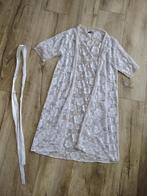 Prachtige witte kanten badjas, lang vest, vestje wit kant,XS, Ophalen of Verzenden, Onb, Onb, Badjas