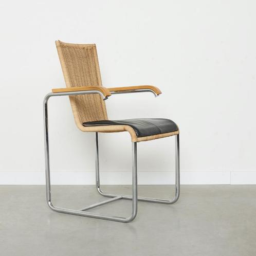 6x Tecta stoelen jaren 70 80 vintage design leer, Huis en Inrichting, Stoelen, Gebruikt, Vijf, Zes of meer stoelen, Kunststof