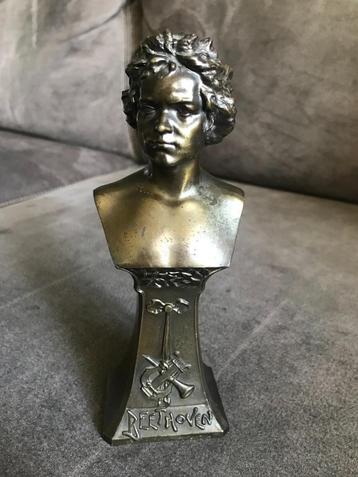 Bronzen Beeldje Ludwig van Beethoven Antiek. beschikbaar voor biedingen