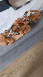 Ibiza sandalen  met echte steentjes maat 40, Ophalen of Verzenden, Zo goed als nieuw, Sandalen of Muiltjes