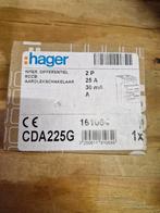 Hager 4 st.  Aardlekschakelaar 25A 30mA - Nieuw, Ophalen of Verzenden, Nieuw, Schakelaar