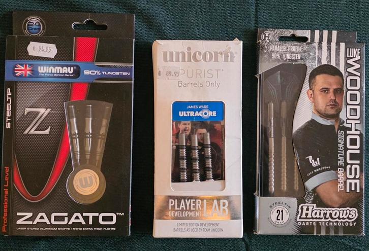 Dartpijlen Winmau, Unicorn, Harrows nieuw, Sport en Fitness, Darts, Zo goed als nieuw, Pijlen, Ophalen of Verzenden