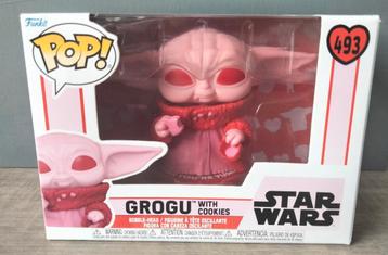 493 Grogu With Cookies Star Wars Mandalorian Funko Pop  beschikbaar voor biedingen