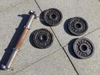 4 keer gietijzer gewichten 1.25 kg ps.merk Allright., Ophalen of Verzenden, Gebruikt, Halterset