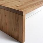 Kave Home Salontafel Tulsi Eiken glas 120 x 70cm | €549, nu, Huis en Inrichting, Kave Home, Nieuw, Kave Home, Minder dan 50 cm