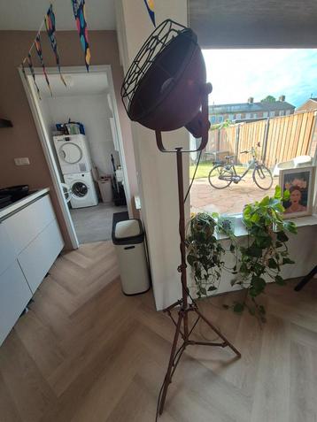 Industriële staande lamp met Roestaccenten beschikbaar voor biedingen