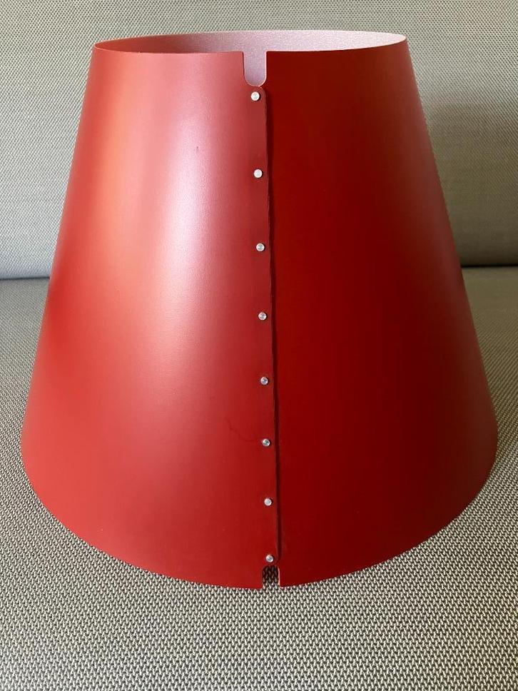 Mooie kleur rode kap van Costanza-lamp, Huis en Inrichting, Lampen | Lampenkappen, Zo goed als nieuw, 50 cm of meer, Rond, Rood