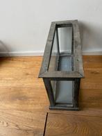 Houten Windlicht met Glas, Ophalen