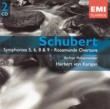 SCHUBERT Symphonies 5 & 6 & 8 & 9 VON KARAJAN 2 - CD EMI beschikbaar voor biedingen