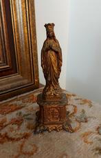 Prachtig! Antiek Frans Mariabeeld op sokkel, Antiek en Kunst, Ophalen of Verzenden
