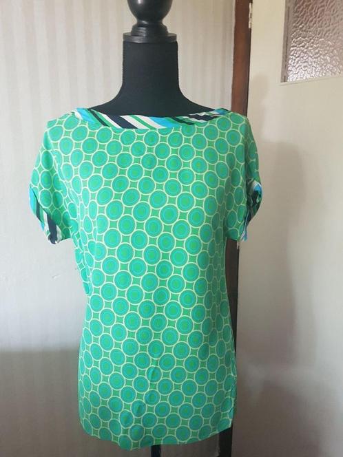 Mooie fris groene top blouse van Kocca, S 36., Kleding | Dames, Tops, Gedragen, Maat 36 (S), Groen, Korte mouw, Verzenden
