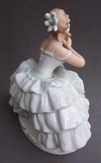 Om 1965-1970 WALLENDORF Ballerina met Spiegel Poederspons, Antiek en Kunst, Antiek | Porselein, Ophalen of Verzenden