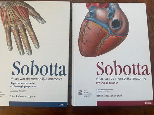 sobotta deel 1en 2 atlas menselijk anatomie, Boeken, Wetenschap, Gelezen, Ophalen of Verzenden