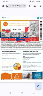 Kaartje Dolfinarium, Tickets en Kaartjes, Kortingen en Cadeaubonnen, Eén persoon, Overige soorten, Overige typen