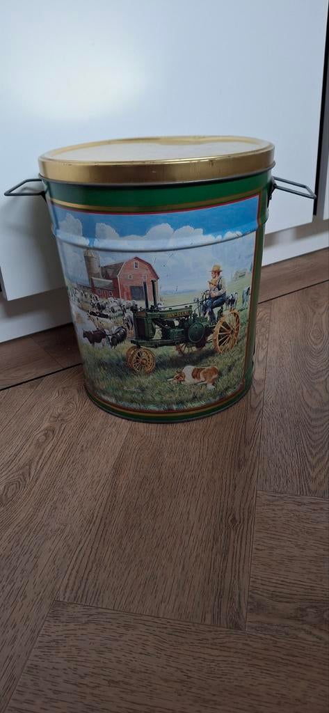 Bertels groot blik trommel john deere, Ophalen, Zo goed als nieuw, Overige, Overige merken
