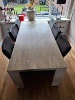 Meubelset eettafel met 6 stoelen,  Salontafel, tv kast, Huis en Inrichting, Ophalen, Gebruikt