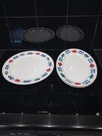 Boerenbont Serveer/ gebak schaal, zeer netjes 32,5cm, Ophalen of Verzenden, Aardewerk, Boerenbont, Schaal of Schalen