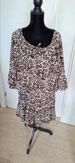 54)Te koop nieuw panter tuniek 1maat ongev. 50/52, Italian style, Bruin, Blouse of Tuniek, Nieuw