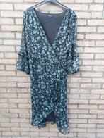 Midi jurk maat 52  MS Mode, model met overslag en V hals, Overige kleuren, Maat 46/48 (XL) of groter, Ophalen of Verzenden, Zo goed als nieuw