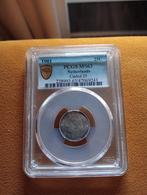25 Cent 1901a brede hals PCGS MS63, Zilver, 25 cent, Ophalen of Verzenden, Koningin Wilhelmina