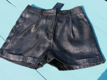 MELTING STOCKHOLM NIEUW Zwart/Zilveren Korte Broek XS 34 beschikbaar voor biedingen