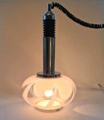 Vintage Space Age Mazzegga Hanglamp, Ophalen of Verzenden, Zo goed als nieuw, Glas, Minder dan 50 cm