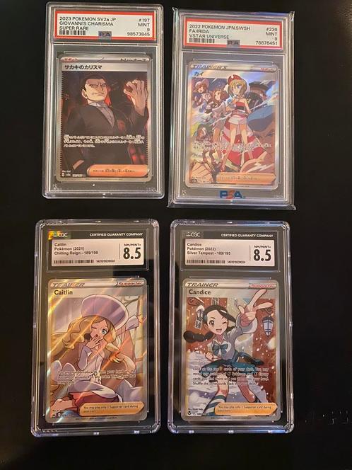 Leuke graded kaarten ! Trainers, Hobby en Vrije tijd, Verzamelkaartspellen | Pokémon, Zo goed als nieuw, Ophalen of Verzenden