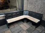 Hoekbankje Oostenrijkse stijl zwart, Huis en Inrichting, Banken | Complete zithoeken, Ophalen of Verzenden, Gebruikt, Hout, Oostenrijks
