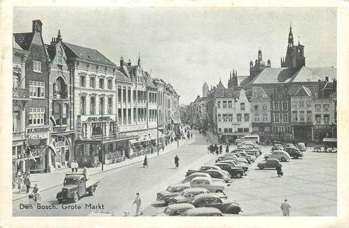 (701-204-001) Den Bosch Grote Markt, Verzamelen, Ansichtkaarten | Nederland, Noord-Brabant, Ophalen of Verzenden