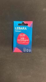 0613260091 Lebara Prepaid Simkaart, Telecommunicatie, Prepaidkaarten en Simkaarten, Ophalen of Verzenden, Zo goed als nieuw, KPN