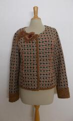 Apart bruin klasse/chique kort jasje/blazer! L, Bruin, Verzenden, Maat 42/44 (L), Zo goed als nieuw