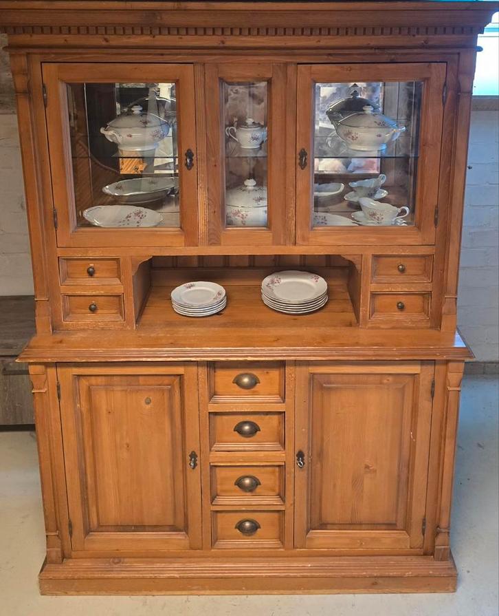 Buffetkast, opbergkast,servies/glazen/porseleinenkast, kast, Huis en Inrichting, Kasten | Buffetkasten, Gebruikt, 200 cm of meer