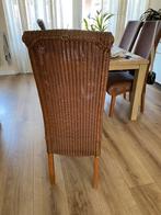 Loom eetkamerstoelen 6x, Huis en Inrichting, Stoelen, Ophalen, Bruin, Riet of Rotan, Vijf, Zes of meer stoelen