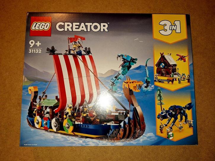 Lego 31132 vikingschip en de midgaardslang, Kinderen en Baby's, Speelgoed | Duplo en Lego, Nieuw, Ophalen of Verzenden