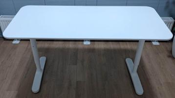 IKEA bureau BEKANT | wit | 140x80 cm | in hoogte verstelbaar - afbeelding 2