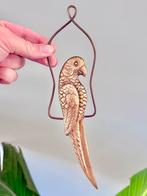 Vintage messing papagaai wanddecoratie wandvogel, Huis en Inrichting, Woonaccessoires | Wanddecoraties, Ophalen of Verzenden, Gebruikt