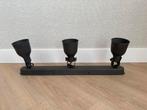 IKEA Hektar Plafondrail Lamp - 3 Spots, Ophalen, Metaal of Aluminium, Zo goed als nieuw, Led