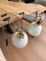 2 Ikea RANARP ecru lampen, Ophalen of Verzenden, Zo goed als nieuw, Metaal