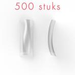 CLEAR / TRANSPARANTE manicure tips, kort opzetstuk, 500 stuk, Ophalen