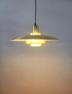 Vintage Deense schalenlamp van Lyskaer Belysning in messing, Huis en Inrichting, Lampen | Hanglampen, Gebruikt, Ophalen of Verzenden