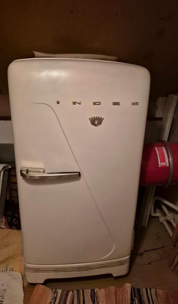 Retro Indes Koelkast, Witgoed en Apparatuur, Koelkasten en IJskasten, Gebruikt, Zonder vriesvak, 100 tot 150 liter, 85 tot 120 cm