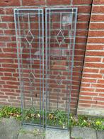 Glas in lood 2stuks, Ophalen, Gevelraam of Ruit, Gebruikt, Minder dan 80 cm