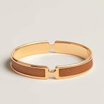 Hermes Olympe Bracelet | Bruin met goud, Sieraden, Tassen en Uiterlijk, Armbanden, Ophalen of Verzenden, Nieuw, Goud, Staal