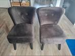 2x Velours Fauteuil, Ophalen, Twee, Zo goed als nieuw, Stof