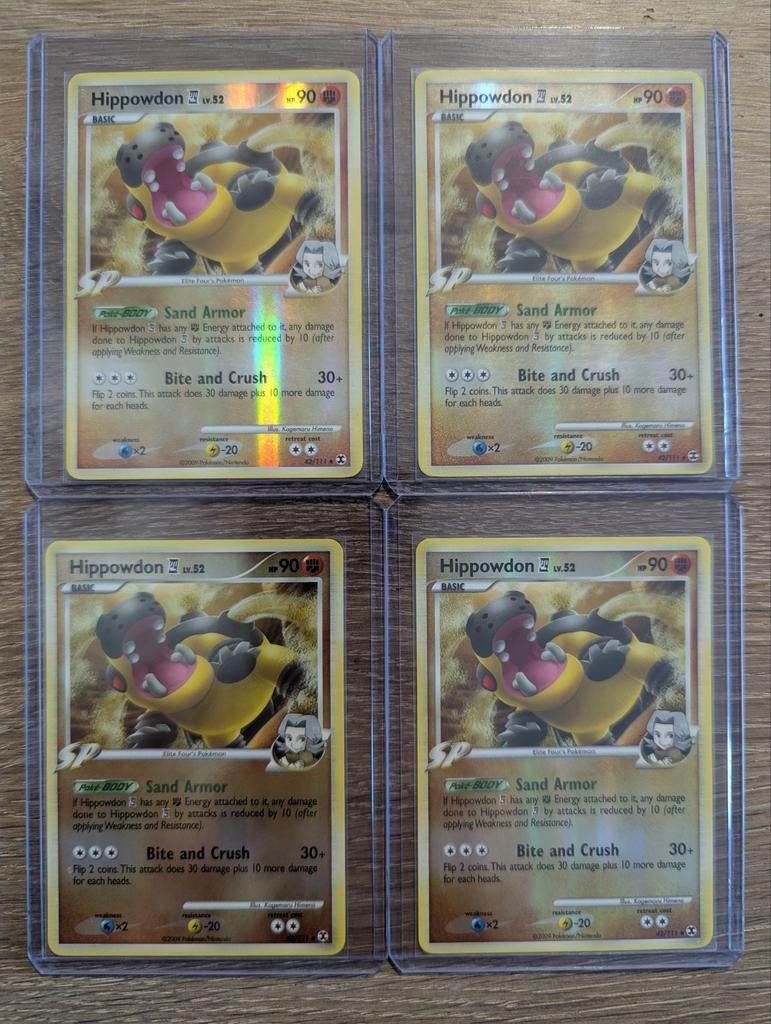 Hippowdon uit Rising Rivals 42/111 Reversed Foil, Ophalen of Verzenden, Zo goed als nieuw, Losse kaart, Foil