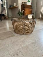 Rotan mand - blauw draad, Ophalen, Gebruikt, Rond, Riet