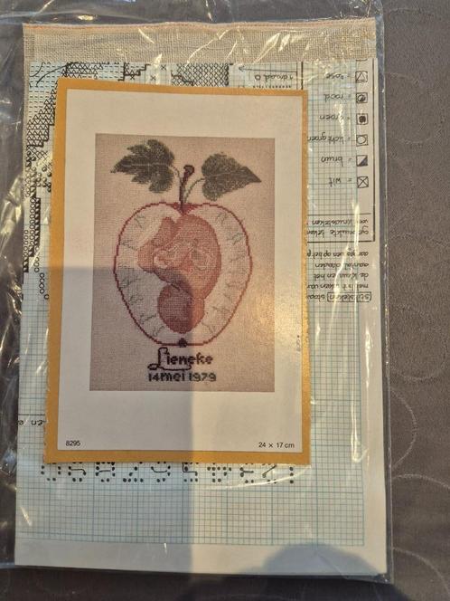 Maria van Scharrenburg geboorte Lieneke borduurpakket, Hobby en Vrije tijd, Borduren en Borduurmachines, Nieuw, Borduurpakket