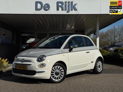 Fiat 500 1.0 Hybrid Dolcevita | Pano/Schuifdak, Leder, Cruis, Auto's, Fiat, Bedrijf, Te koop, ABS, Airbags, Airconditioning, Android Auto