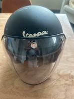 Vespa Brommerhelm Zwart, Fietsen en Brommers, Brommerhelmen, Verzenden, Gebruikt, Medium