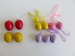 11 vintage effen paaseitjes voor in de paastakken, Ophalen of Verzenden, Zo goed als nieuw